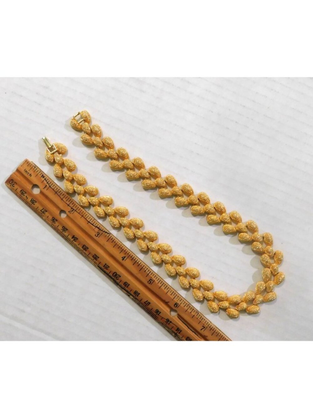 Premier Designs Vintage Gold-Tone Set Choker Necklace Bracelet Clip Earrings - Picture 11 of 13